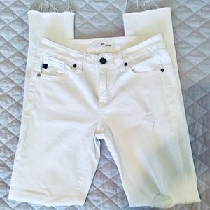 KanCan Skinny Ripped White Jeans